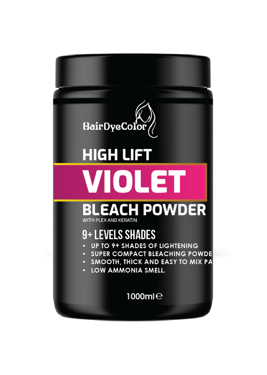 Violet Bleach Powder Hairdyecolor 9+ Lifts Levels