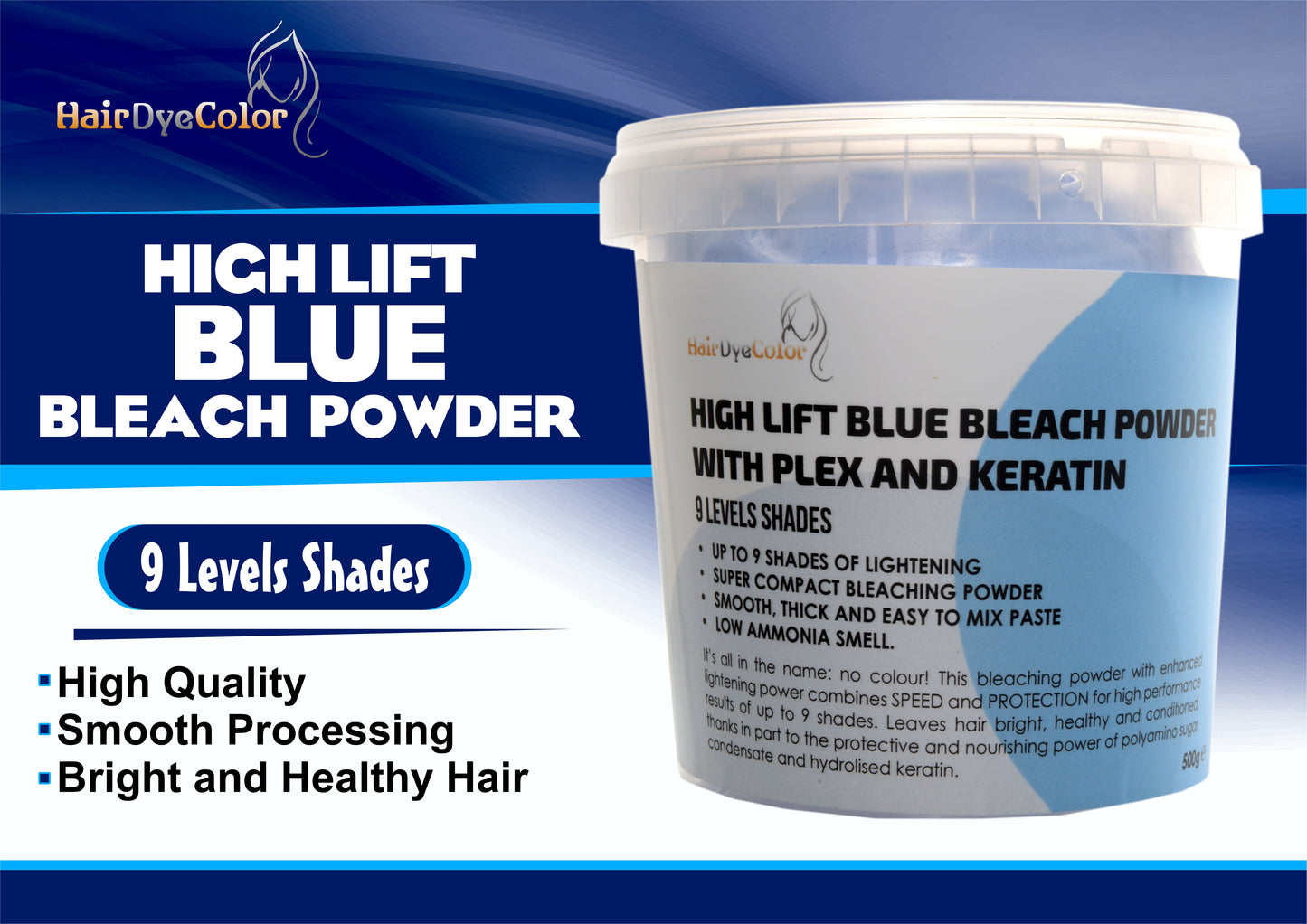Hair Bleach blue powder 500g