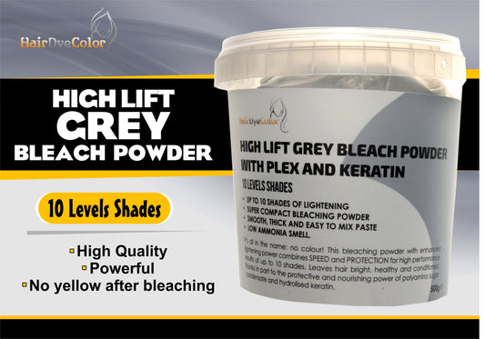 Grey Bleach powder 10 levels Hairdyecolor