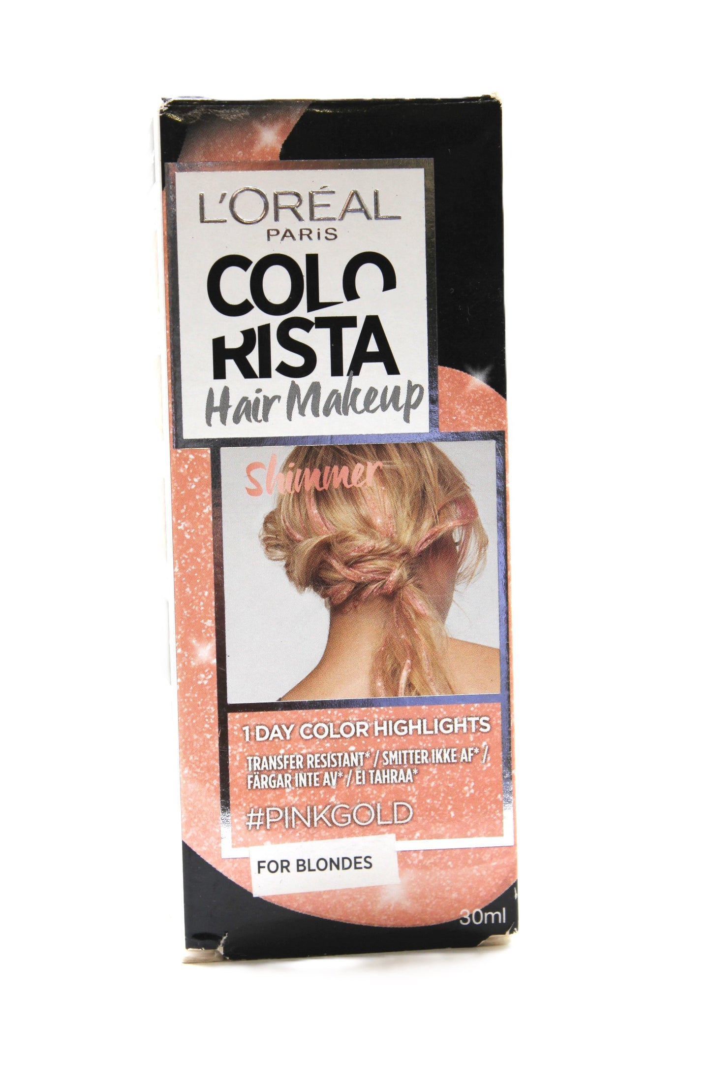 L’Oreal color Rista hair makeup hot pink Gold 1 colour HighLights
