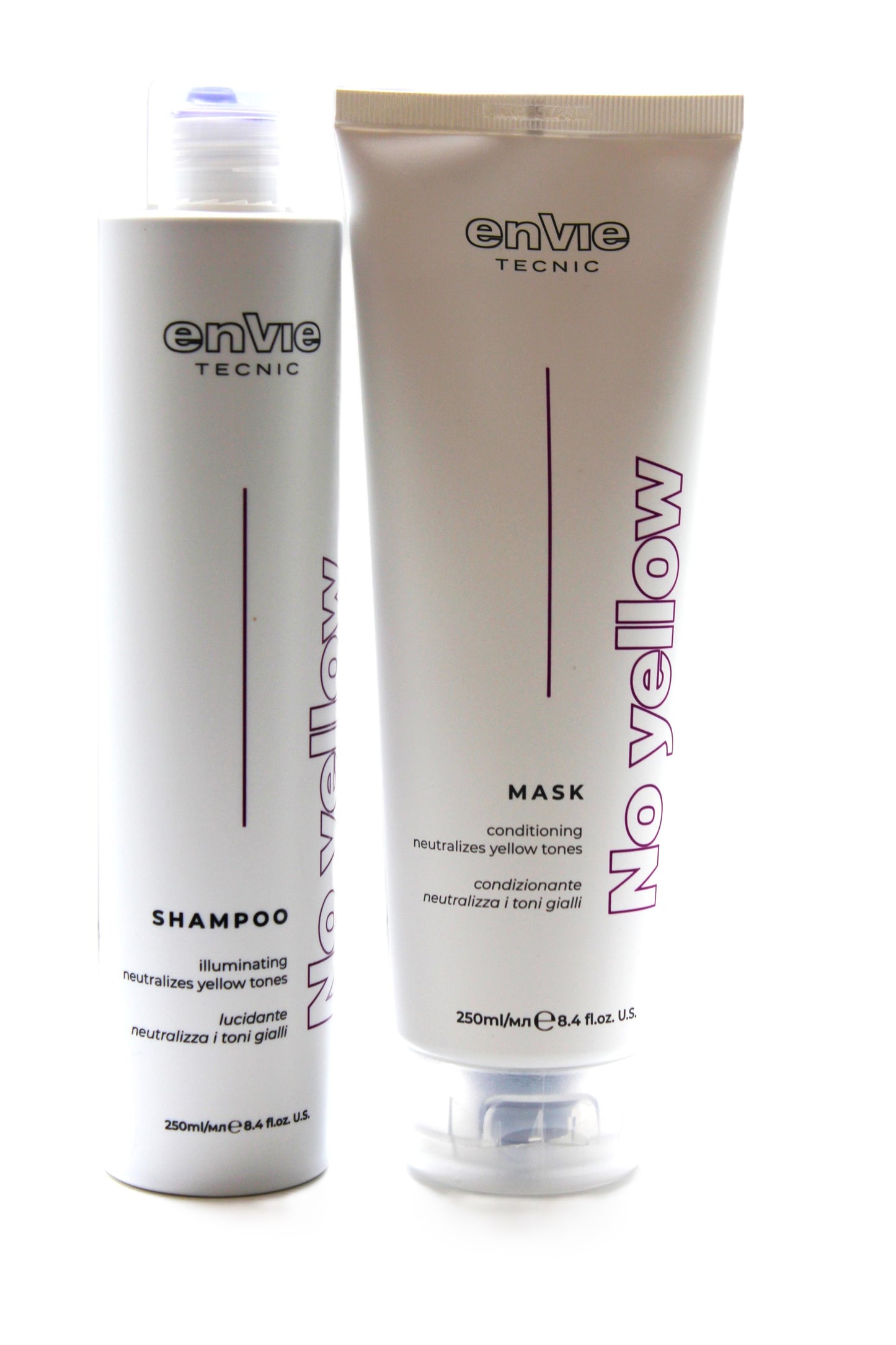 No yellow shampoo and No yellow hair mask 250ml